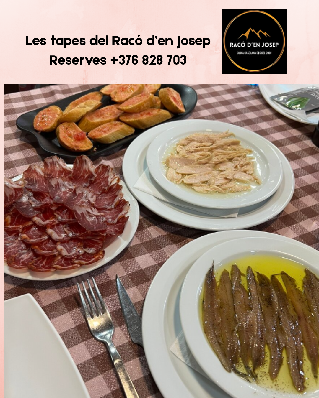 🦐✨ Al Racó d’en Josep cuidem cada detall perquè gaudiu d’un dinar o un sopar que recordi a la millor cuina de sempre. Som especialistes en marisc i peix fresc, el nostre segell d’identitat, però també us oferim una selecció d’ibèrics de primera: des del llom ibèric de gla 100 % fins al pernil ibèric de gla, tallat amb cura perquè cada queixalada sigui un plaer. I si us agraden els clàssics ben fets, les nostres anxoves de l’Escala són un imprescindible per començar la taula amb bon peu. Tot plegat, acompanyat del pa amb tomàquet de tota la vida i d’un bon vi del nostre celler, crea l’experiència perfecta per compartir tapes o per gaudir d’un sopar tranquil i saborós. Al Racó d’en Josep, cada plat té una història i cada visita es viu com enlloc més. #RacoDenJosep #MariscIFresc #IbericsDeQualitat #TapesDAutor #CellerDeVins
